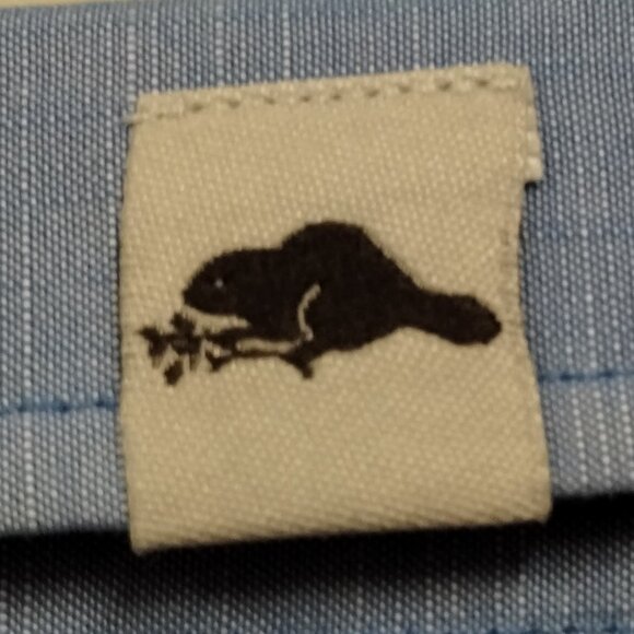 Women Roots 73 Blue Small Petite Western Style Button Up Shirt Roll Tab Sleeve - Picture 7 of 12